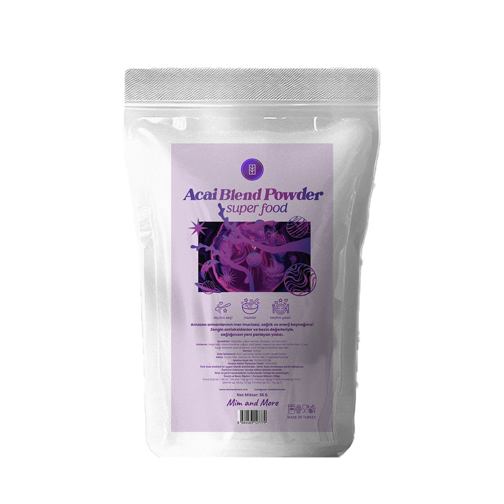 Doğal Acai Tozu - Superfood Acai Blend Powder 50 g
