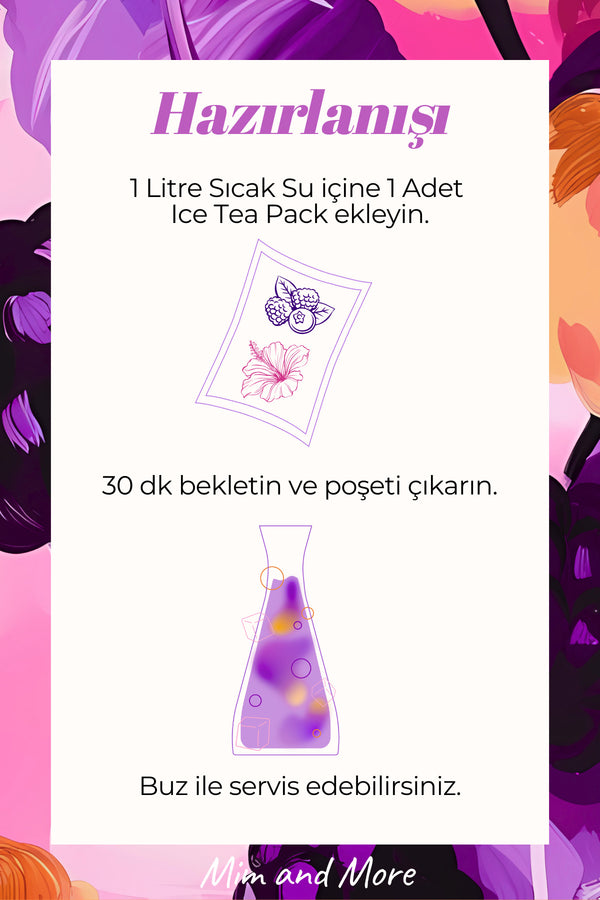Berry Ice Tea Pack - Soğuk Çay Paketi, 5x20 gr