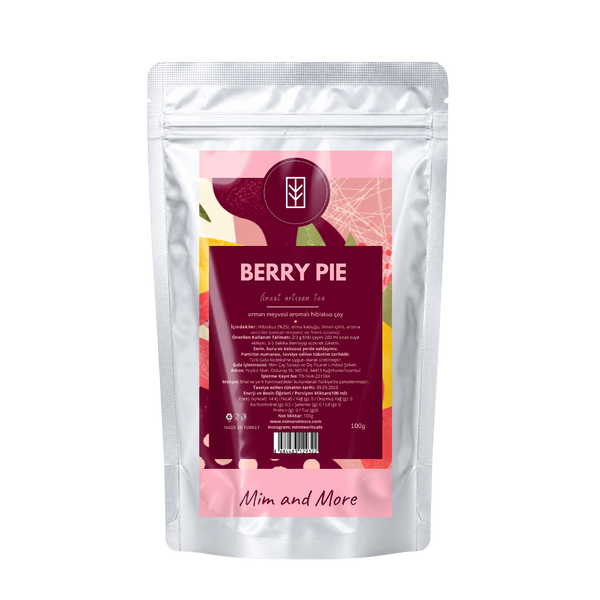 Berry Pie Tea – Orman Meyveleri Aromalı Hibiskus Çayı Doypack 100 g