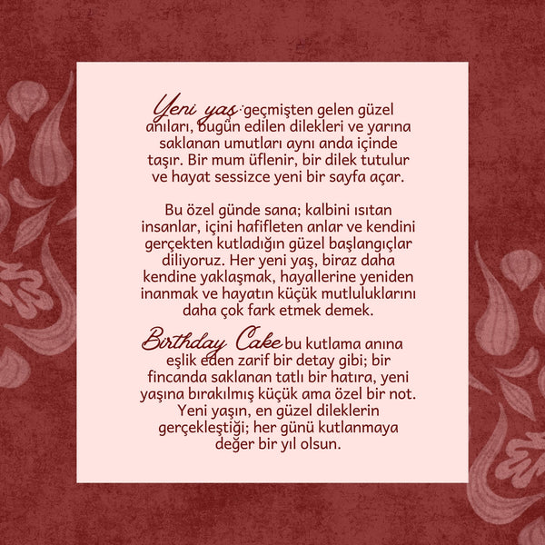 Birthday Cake Set – Çilek & Vanilya Aromalı Matcha, Çay & Kahve Hediye Seti