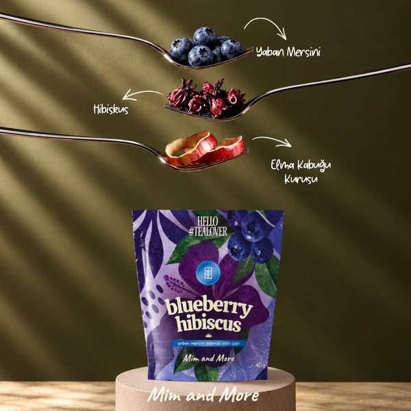 Blueberry Hibiscus Tea - Yaban Mersini Aromalı Hibiskus Çayı 40 g