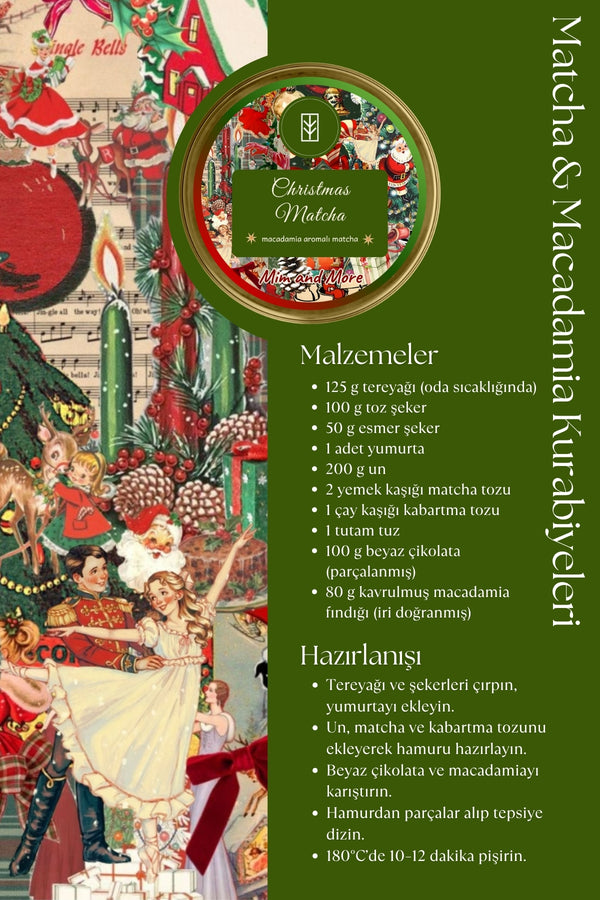 Christmas Kiss 2025 Matcha – Macadamia Aromalı Matcha 25 gr