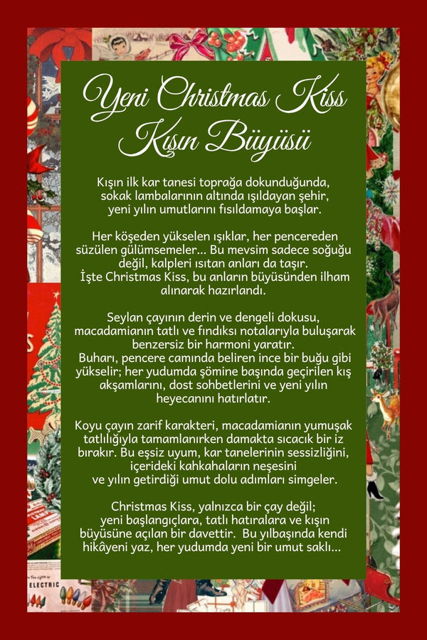 Christmas Kiss Tea – Macadamia Aromalı Seylan Siyah Çayı, 50 g