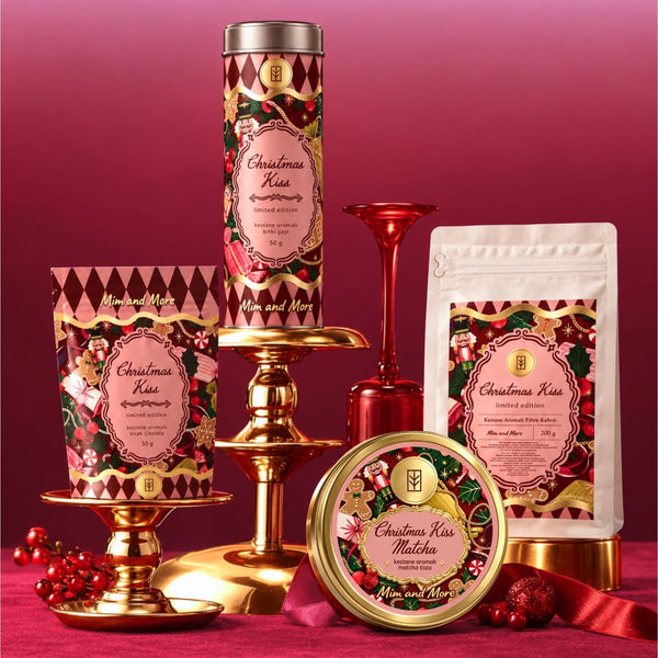 Christmas Kiss Yılbaşı Hediye Seti 2026 – Matcha, Bitki Çayı, Filtre Kahve ve Sıcak Çikolata