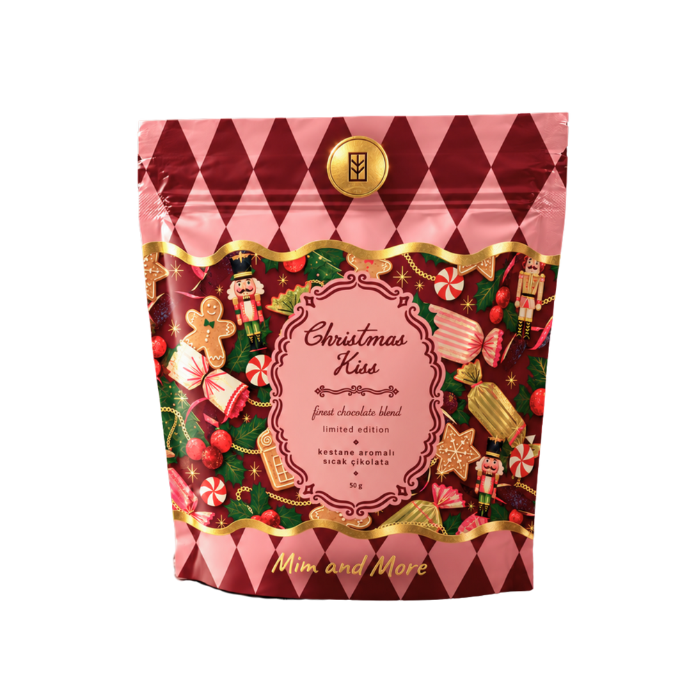 Christmas Kiss 2026 — Kestane Aromalı Sıcak Çikolata Doypack 50 g