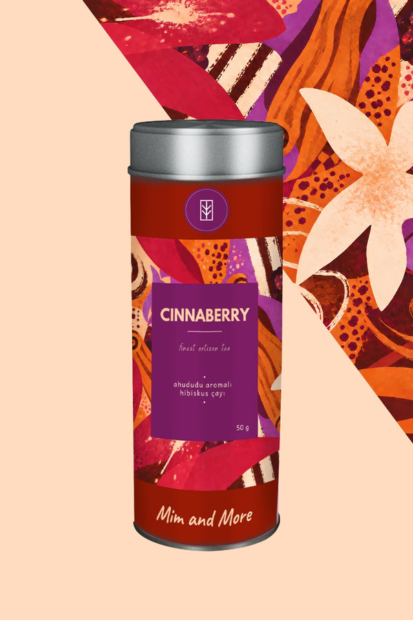 Cinnaberry Tea – Ahududu Aromalı Hibiskus Çayı Tin 50 g