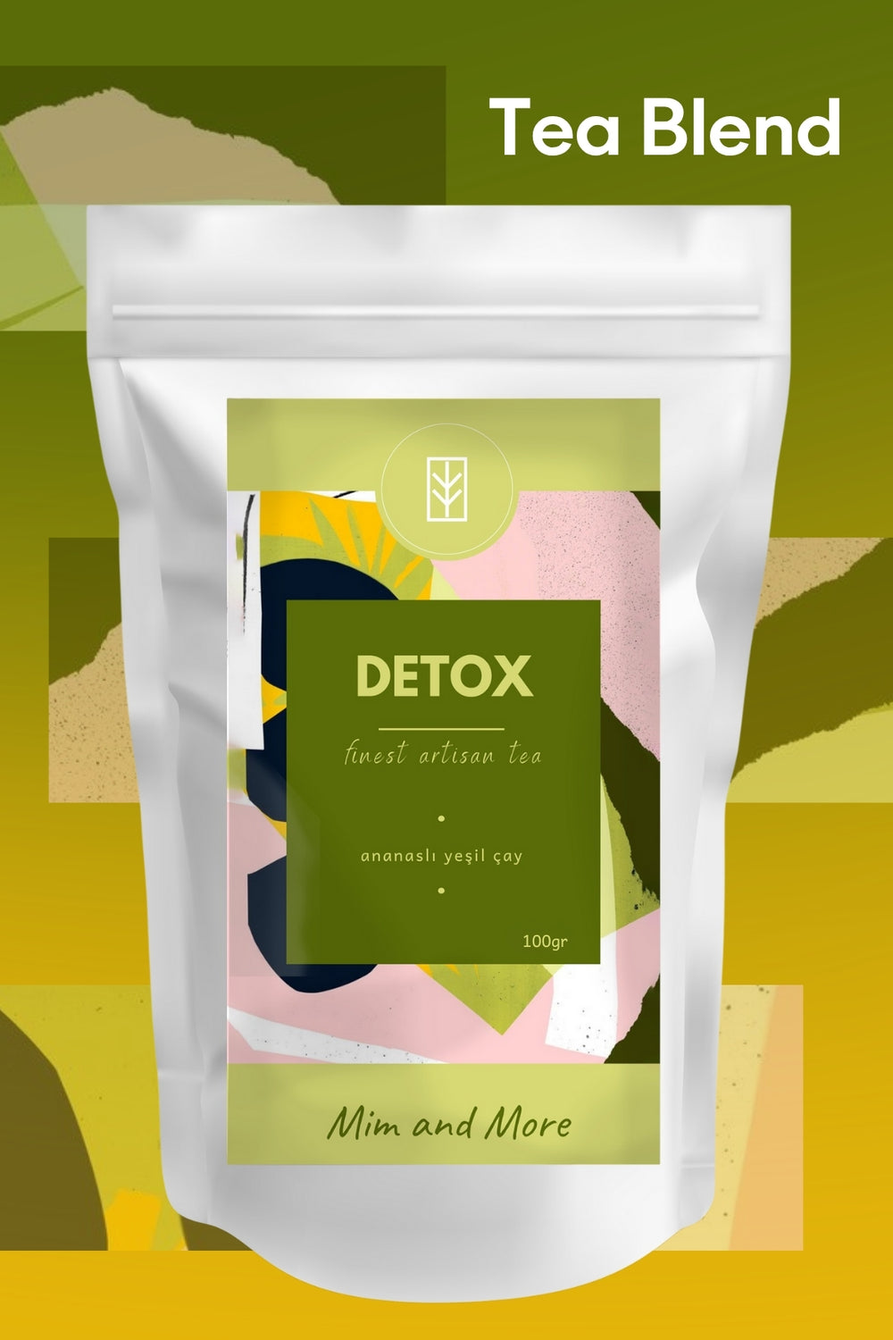 Detox Tea - Ananaslı Yeşil Çay 100 g