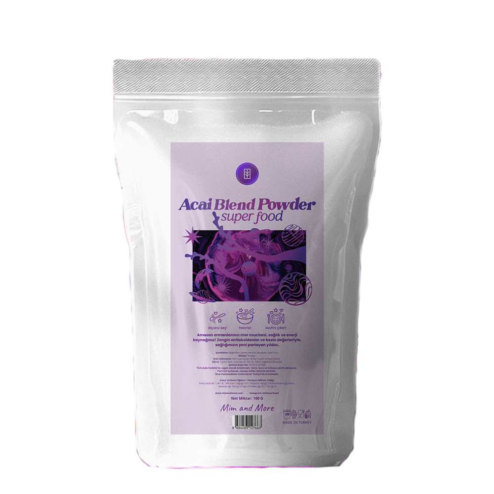 Doğal Acai Tozu - Superfood Acai Blend Powder, 100 g