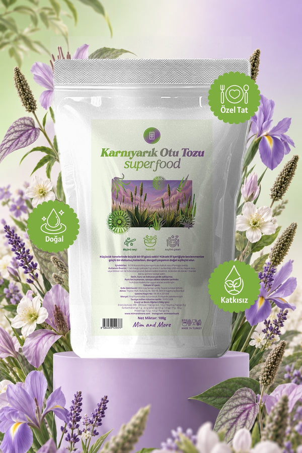 Doğal Karnıyarık Otu Tozu – %100 Saf Psyllium Powder 100 g