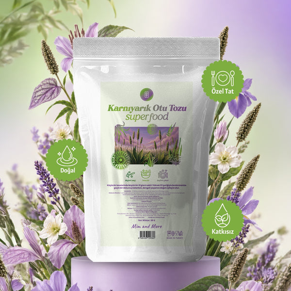 Doğal Karnıyarık Otu Tozu – %100 Saf Psyllium Powder 50 g