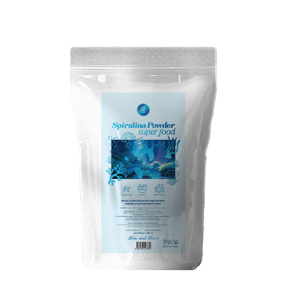 Doğal Spirulina Tozu - Superfood Spirulina Powder, 100 g