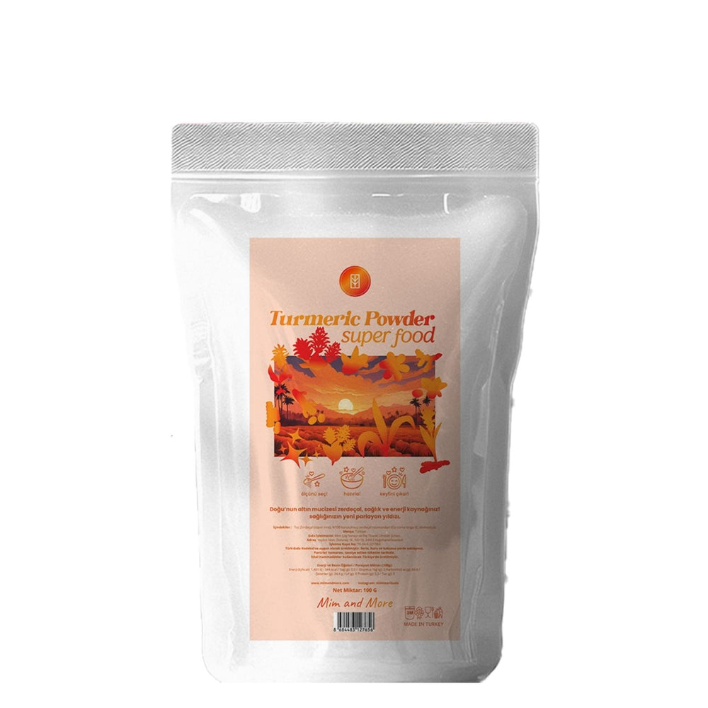 Doğal Zerdeçal Tozu - Superfood Turmeric Powder, 100 g