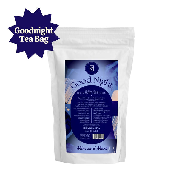 Good Night Müslin Poşet Çay – Melisalı & Meyveli Bitki Çayı 10’lu Paket