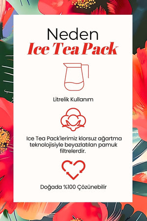 Hibiskus Ice Tea Pack - Soğuk Çay Paketi, 5x20 gr