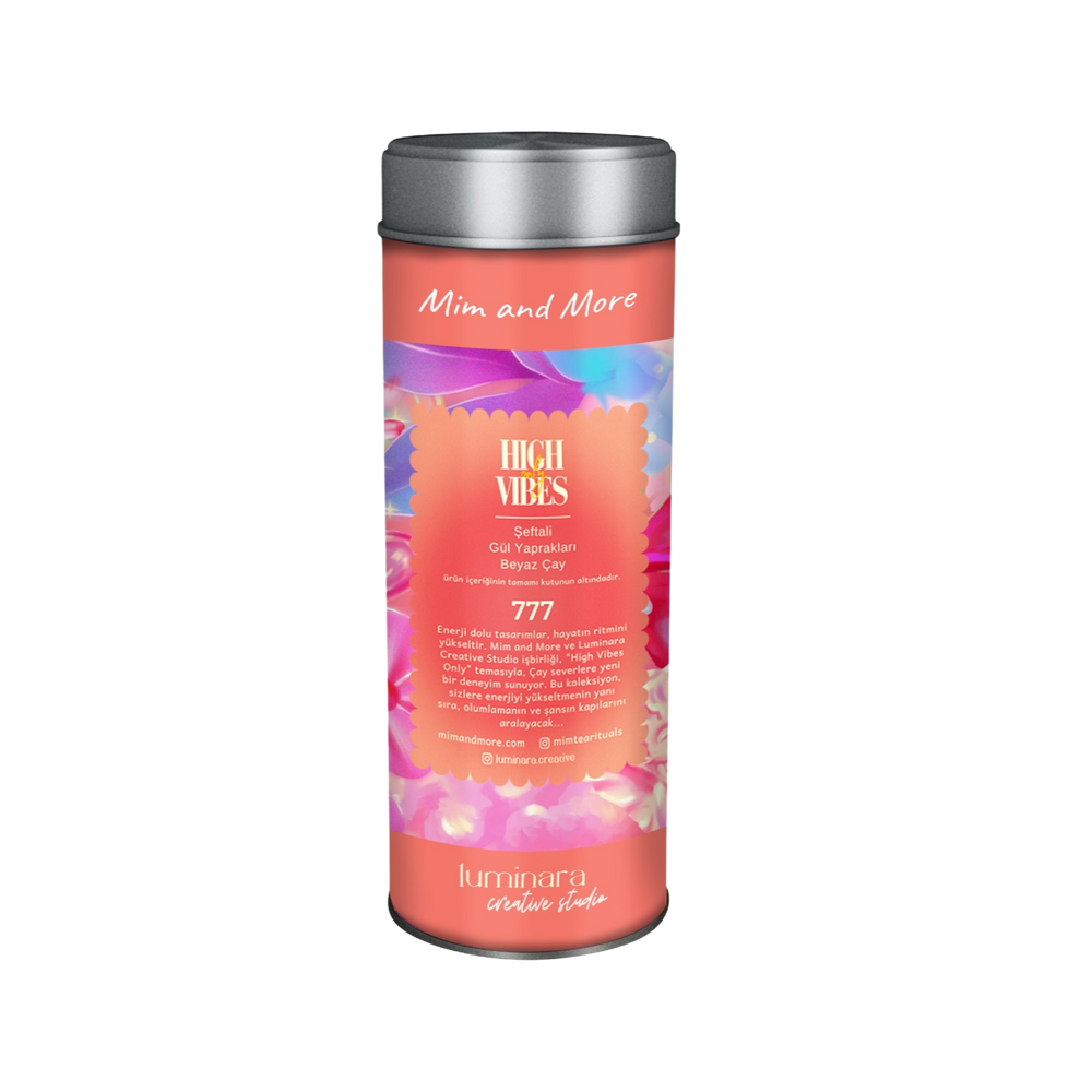 Luminara Studio x High Vibes Only Tea - Güllü ve Şeftalili Beyaz Çay 30 g