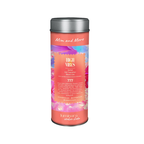 Luminara Studio x High Vibes Only Tea - Güllü ve Şeftalili Beyaz Çay 30 g