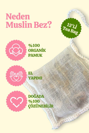 Jasmine Müslin Poşet Çay – Yasemin Poşet Çay 10’lu Paket