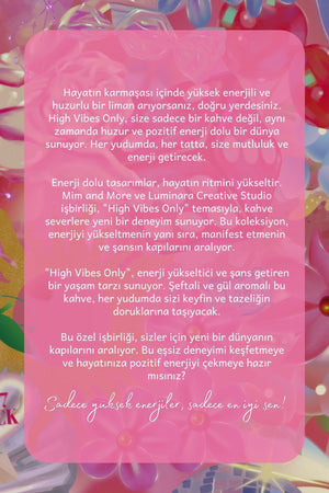 Luminara Studio x High Vibes Only Peach & Rose Coffee - Şeftali & Gül Aromalı Filtre Kahve, 200 gr