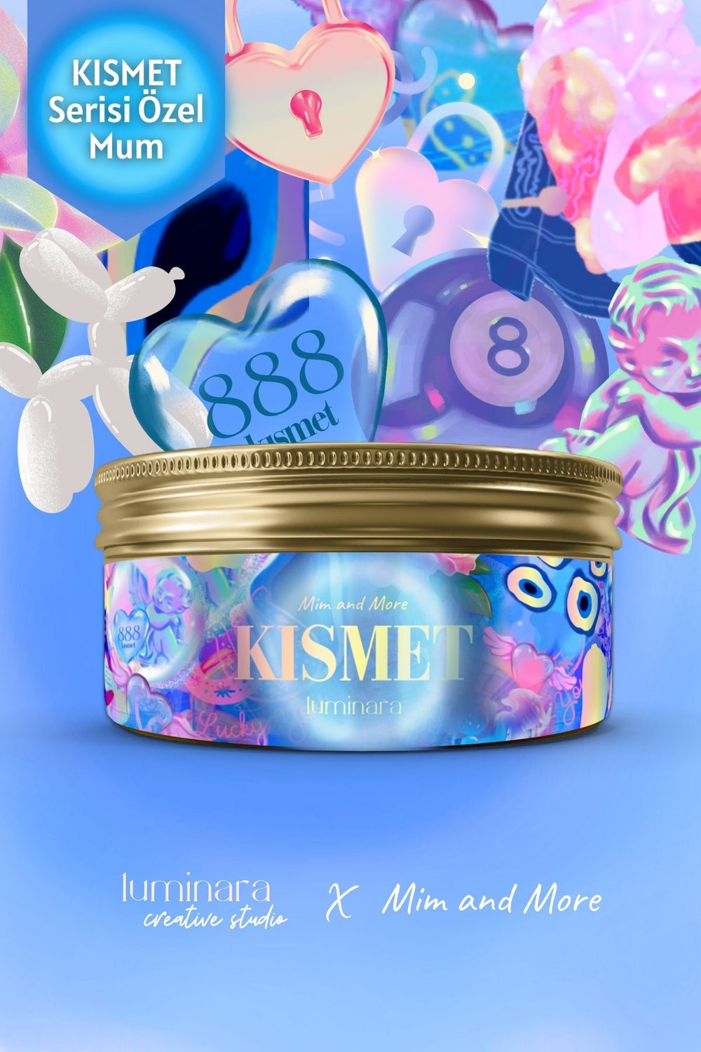 Luminara X Mim and More Kısmet Candle - Kısmet Lavantalı Mum