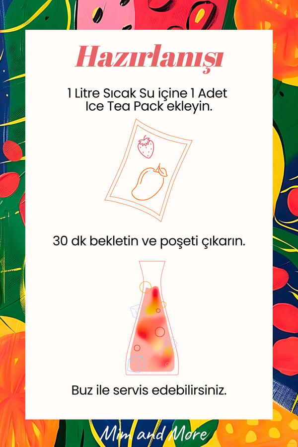 Mango&strawberry Ice Tea Pack - Soğuk Çay Paketi, 5x20 gr