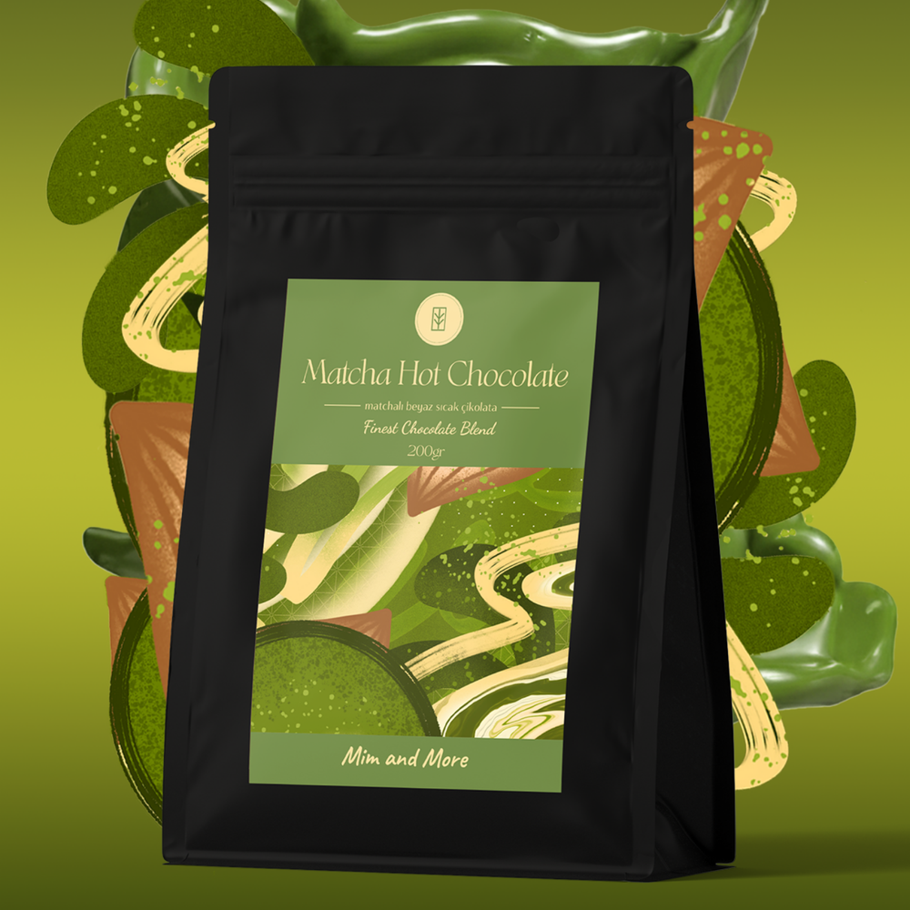 Matcha Hot Chocolate - Matchalı Beyaz Sıcak Çikolata, 200 gr