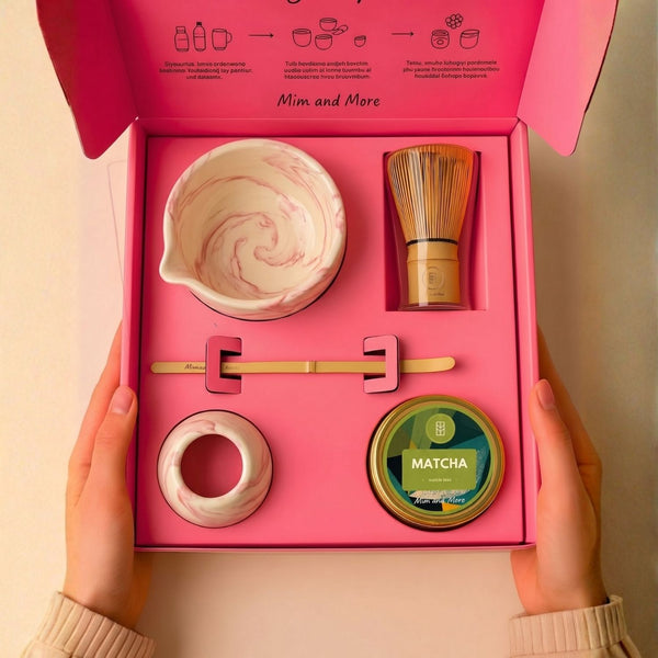 Matcha Starter Pack - Chawan, Bambu Whisk, Chasen, Chasaku, Saf Matcha 25 Gr Matcha Başlangıç Seti