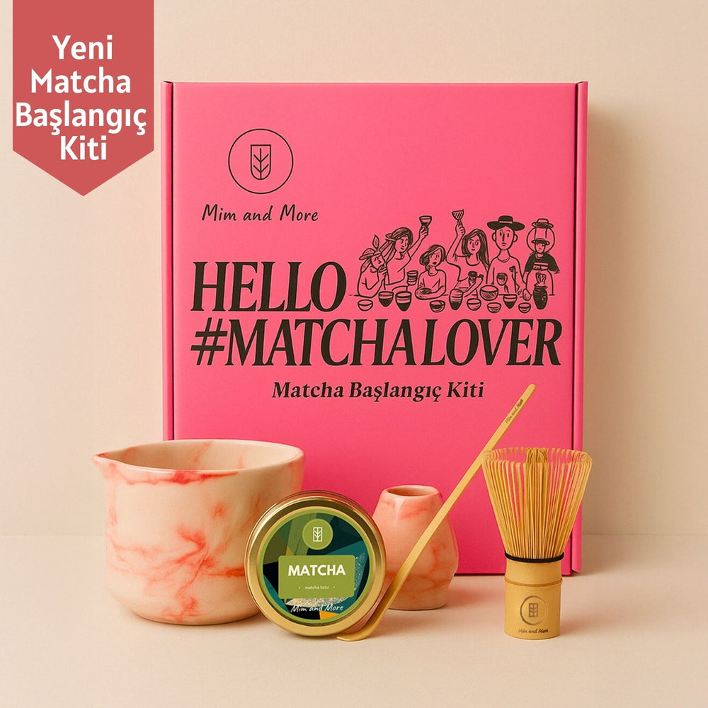 Matcha Starter Pack - Chawan, Bambu Whisk, Chasen, Chasaku, Saf Matcha 25 Gr Matcha Başlangıç Seti