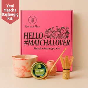Matcha Starter Pack - Chawan, Bambu Whisk, Chasen, Chasaku, Saf Matcha 25 Gr Matcha Başlangıç Seti