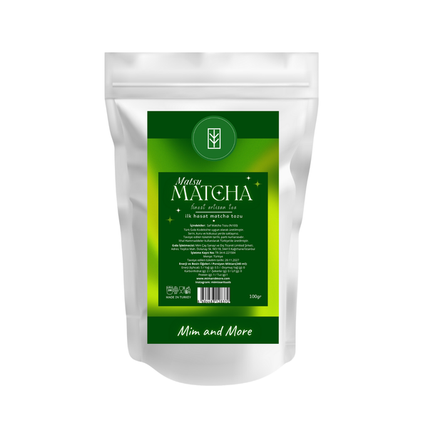 Matsu Matcha - İlk Hasat Premium Saf Matcha Tozu 100 G
