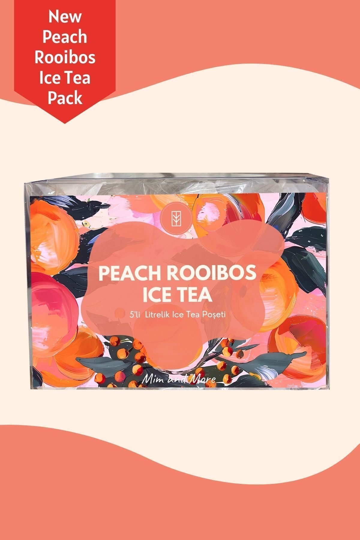 Peach Rooibos Ice Tea Pack - Soğuk Çay Paketi, 5x20 gr – Mim and More