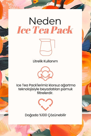 Peach Rooibos Ice Tea Pack - Soğuk Çay Paketi, 5x20 gr