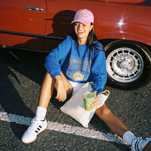 Pembe Matcha Şapka - No Crush Just Matcha Nakışlı Unisex Şapka