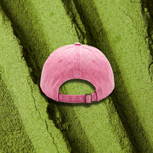 Pembe Matcha Şapka - No Crush Just Matcha Nakışlı Unisex Şapka