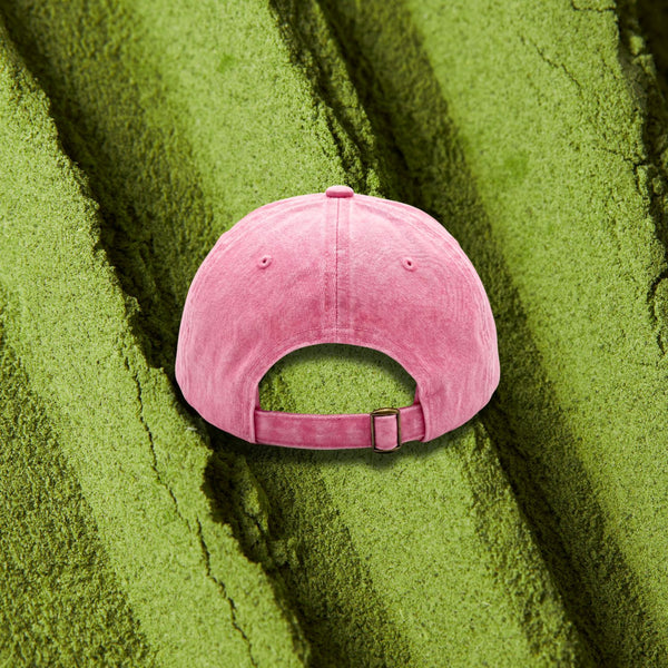 Pembe Matcha Şapka - No Crush Just Matcha Nakışlı Unisex Şapka
