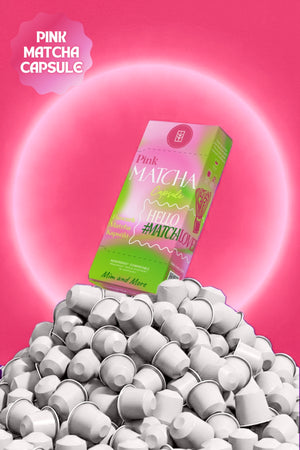 Pink Matcha Kapsül – Nespresso Uyumlu Pembe Superfood Matcha Tozu, 10'lu Paket