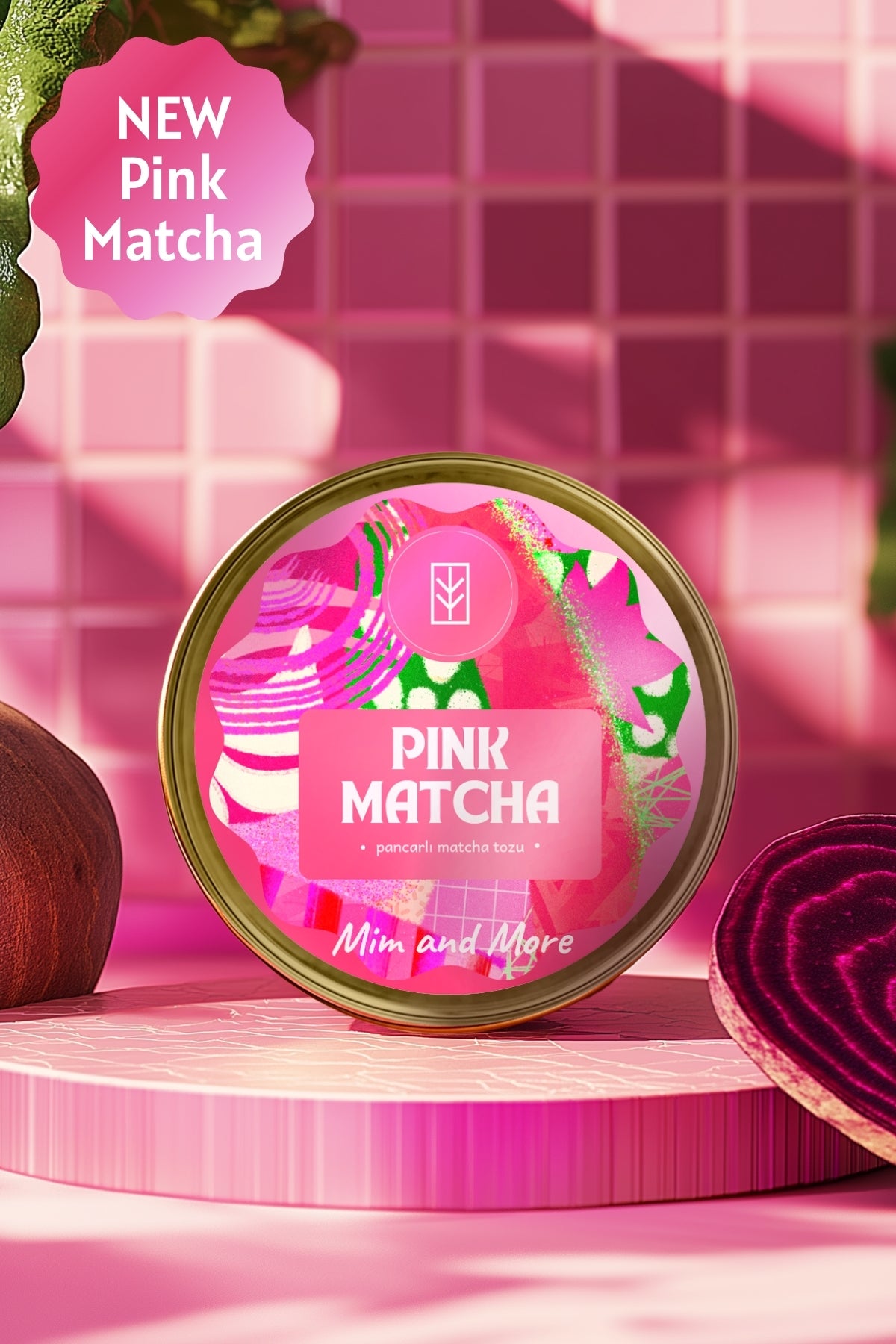 Pink Matcha | Pembe Superfood Matcha Tozu – Mim and More