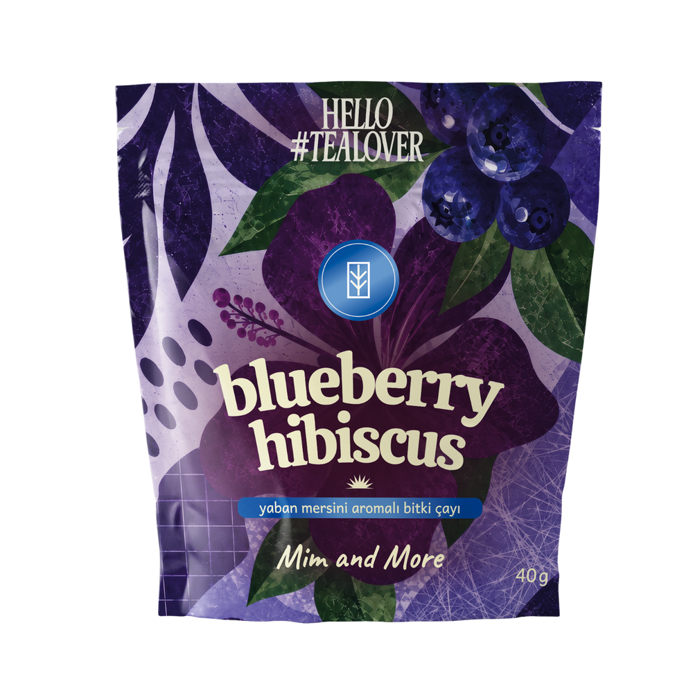 Blueberry Hibiscus Tea - Yaban Mersini Aromalı Hibiskus Çayı 40 g