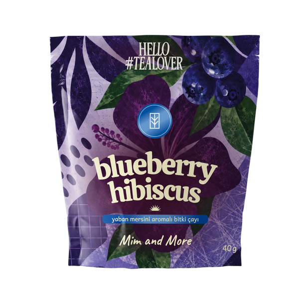 Blueberry Hibiscus Tea - Yaban Mersini Aromalı Hibiskus Çayı 40 g