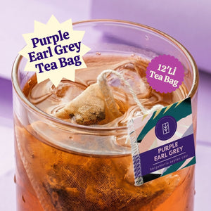 Purple Earl Grey Müslin Poşet Çay – Seylan Çayı & Bergamot Aromalı 10’lu Paket