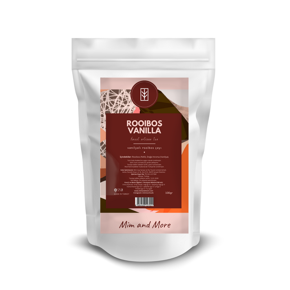 Rooibos Vanilla Tea – Kafeinsiz Rooibos Bitki Çayı 100 g