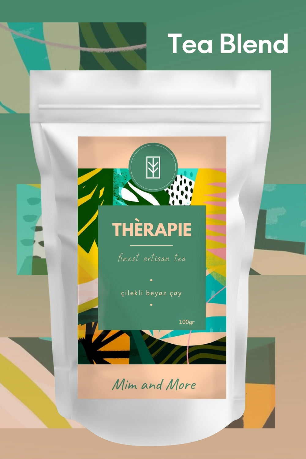 Thérapie Tea – Çilekli, Beyaz Çay Harmanı 100 g