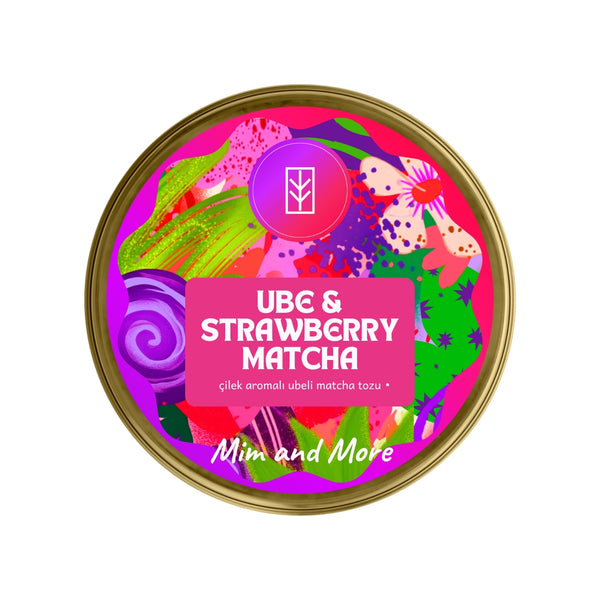 Ube Strawberry Matcha - Çilekli Superfood Ube Matcha Tozu 25 g