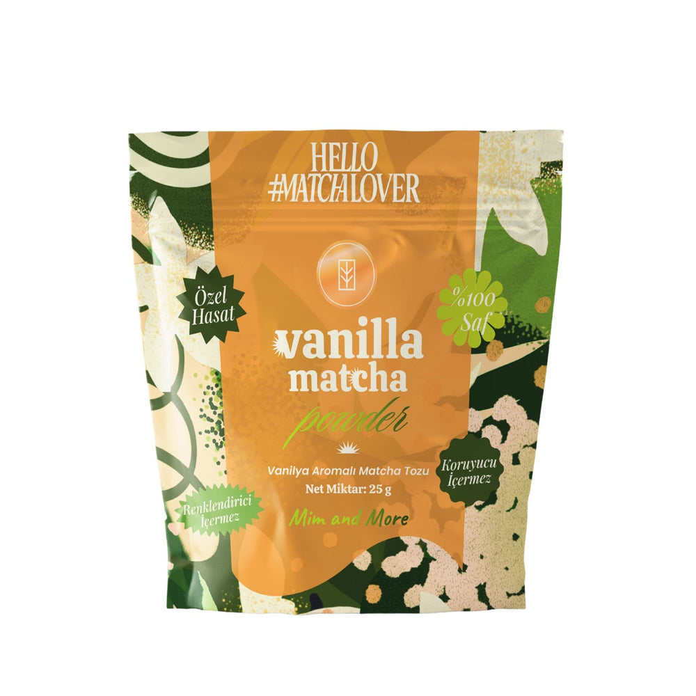 Vanilla Matcha Powder - Vanilya Aromalı Matcha Tozu Doypack, 25 g
